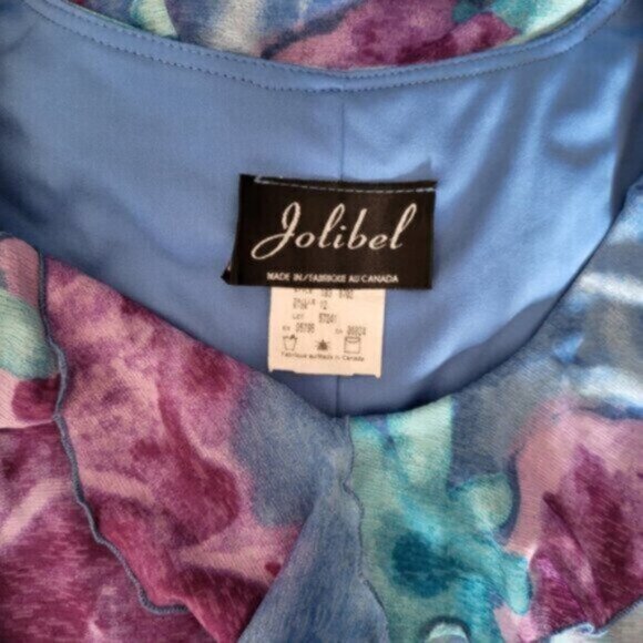 Vintage 90s Sleeveless Floral Teal Blue Dress Size 10 womens - Picture 13 of 16